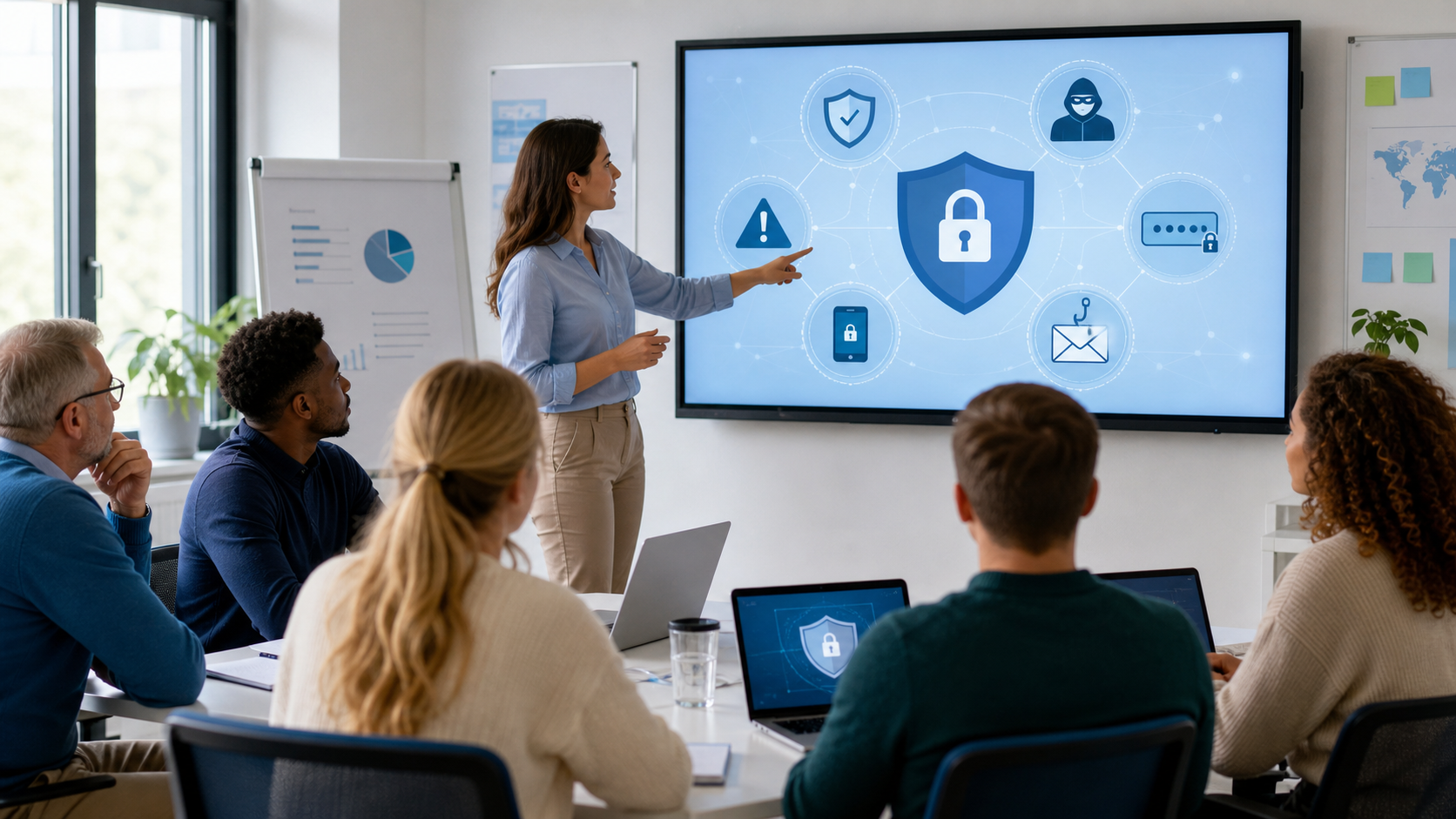 Cyber safety training session for staff and community learners